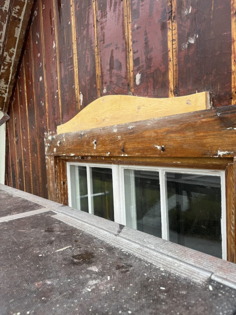 Renovering av fasad, locklister, foder