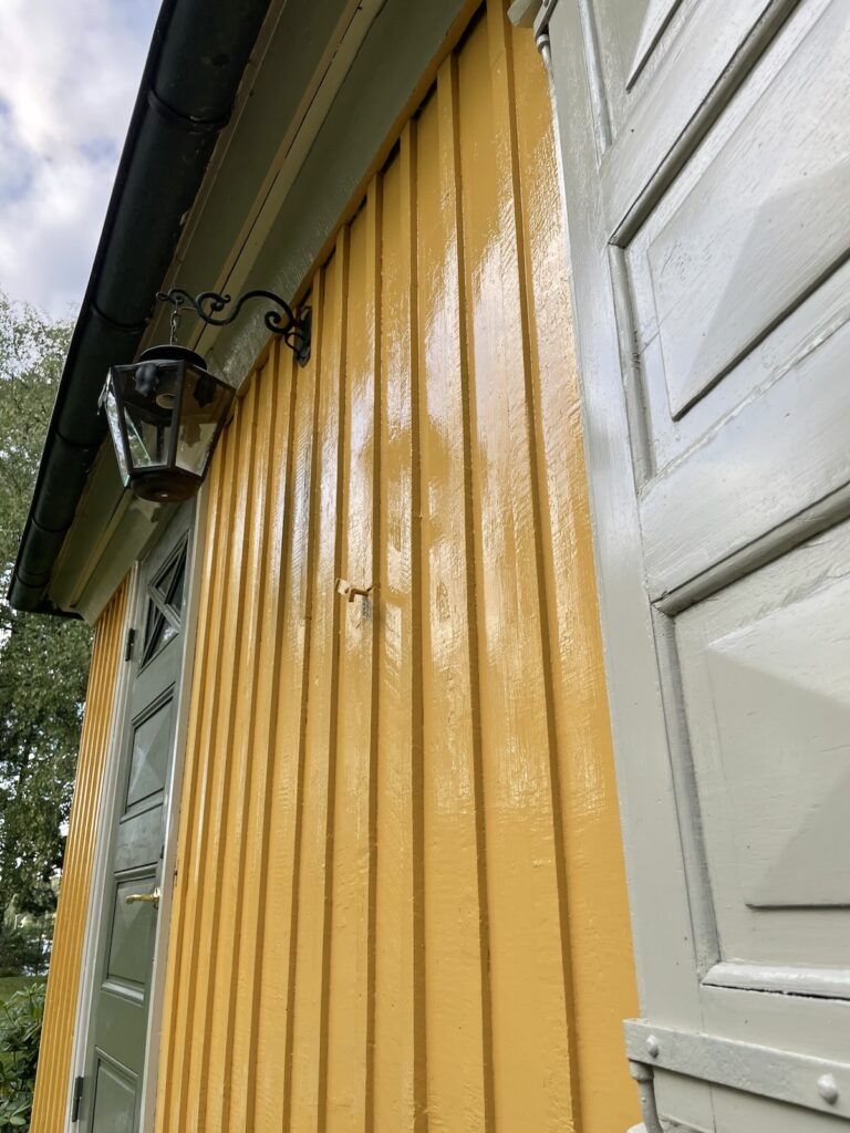 Färdigmålad fasad, linojlefärg