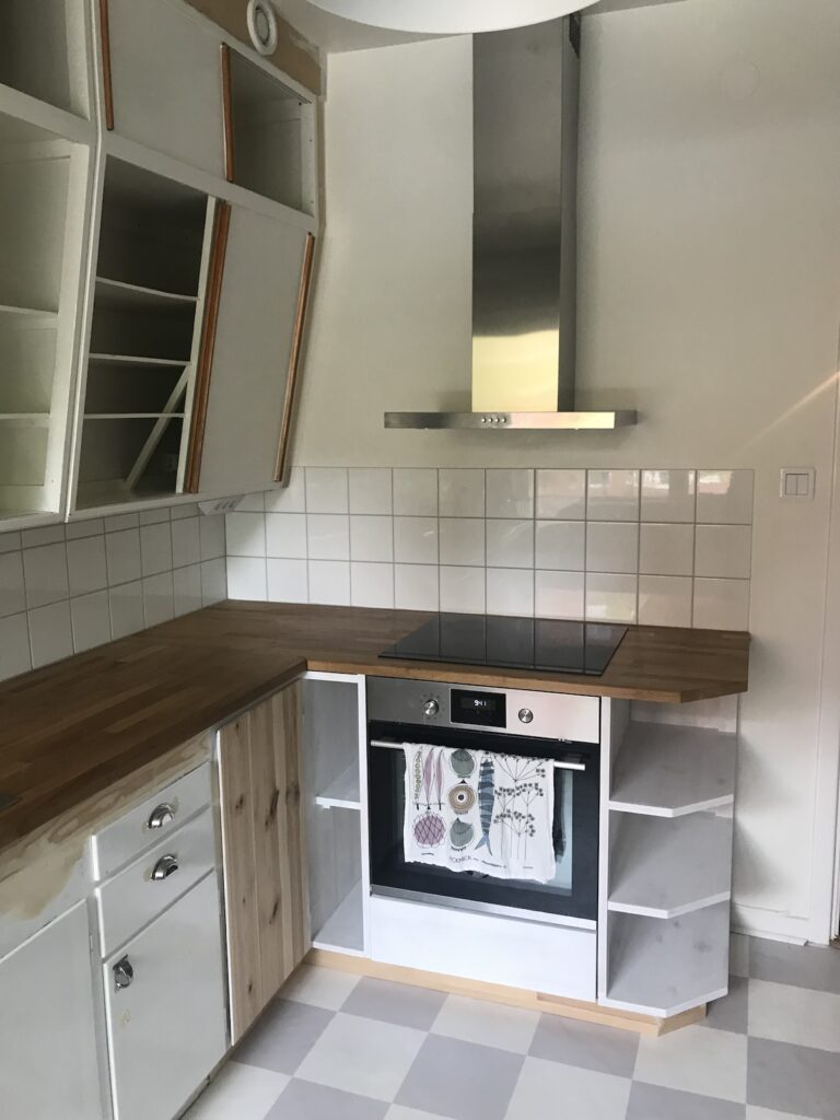 Funkiskök innan målning