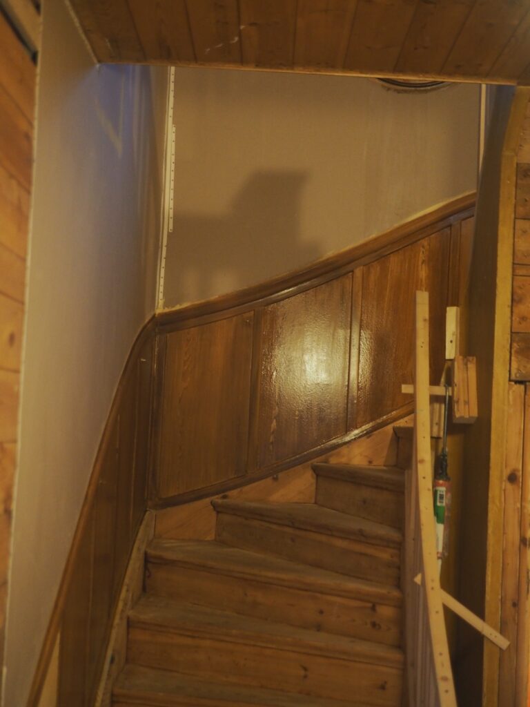 Trapphus under renovering