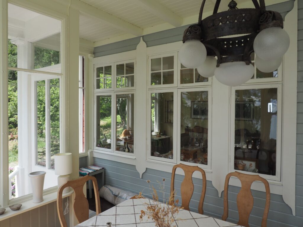 Insida glasveranda