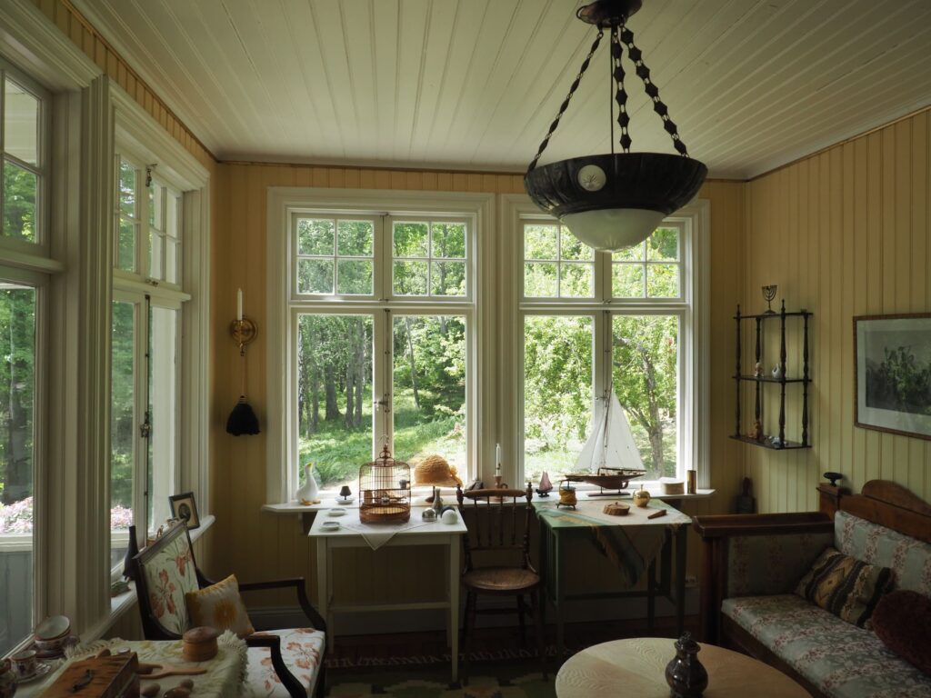 Insida glasveranda